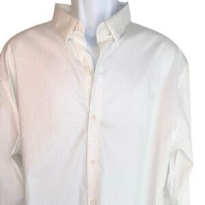 Artefact men’s XL microdot stretch long sleeve button front dress casual shirt￼